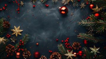 Natale colorato sfondo nel futuristico digitale stile per il tuo design foto