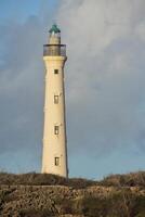 torreggiante California faro su il settentrionale mancia foto