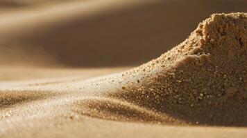 un' vicino su di un' sabbia duna di il deserto foto