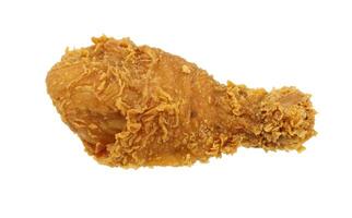 pollo fritto isolato su sfondo bianco foto