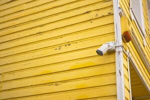 telecamera di sicurezza a circuito chiuso funzionante all'aperto foto