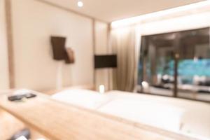 sfocatura astratta camera da letto resort hotel foto