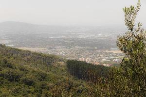 Città del Capo per la zona di Claremont e le montagne del Sud Africa. foto