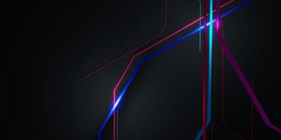 linea di colore di sfondo astratto e luce di tecnologia luce al neon foto