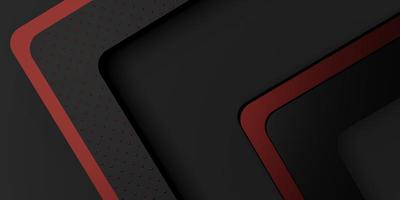 tecnologia sfondo nero rosso astratto 3d illustrazione