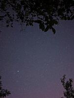 notte cielo, stelle, universo sfondo, astrofotografia, cosmo sfondo, latteo modo e pianeti a clenice, Croazia, hrvatsko zagorje foto