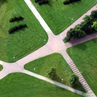 veduta aerea del parco urbano foto