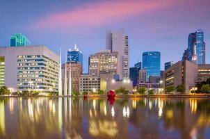 dallas city skyline del centro paesaggio urbano del texas usa foto