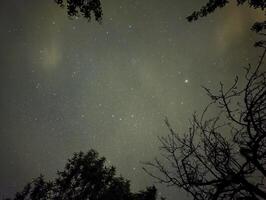 notte cielo, stelle, universo sfondo, astrofotografia, cosmo sfondo, latteo modo e pianeti a clenice, Croazia, hrvatsko zagorje foto