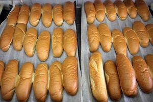 tavolo nel un' ristorante con un' varietà di spuntini e cibo. foto