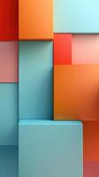colorato 3d cubi piazze sfondo, ai foto