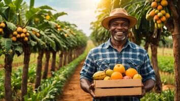 contadino Tenere tropicale frutta foto