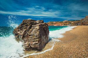 paleochori spiaggia, milos isola, cicladi, Grecia foto