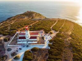 faro su cabo spichel capo spichel su atlantico oceano foto