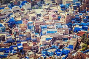 jodhpur il blu città, Rajasthan, India foto