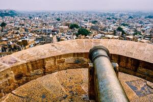 Visualizza di jaisalmer città a partire dal jaisalmer forte, Rajasthan, India foto