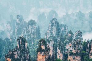 zhangjiajie montagne, Cina foto