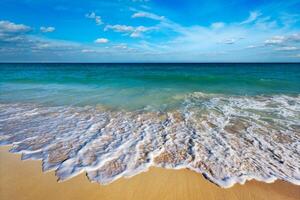 bellissimo spiaggia e caraibico mare foto