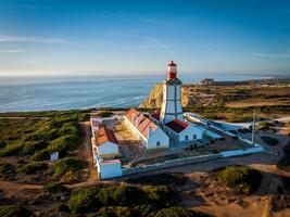 faro su cabo spichel capo spichel su atlantico oceano foto