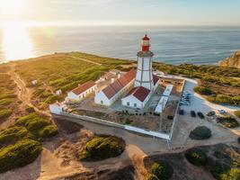 faro su cabo spichel capo spichel su atlantico oceano foto