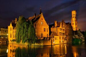 famoso Visualizza di Bruges, Belgio foto