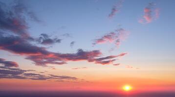 sfondo del cielo al tramonto foto