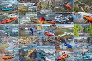 whitewater paddling immagine collezione foto