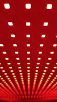 trama del pannello dello schermo a led rgb. primo piano di uno schermo a led pixel con bokeh per carta da parati. sfondo astratto rosso brillante perfetto per qualsiasi design.