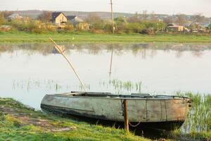 paesaggio con bellissimo natura nel il villaggio nel il repubblica di moldova. nazione vita. Moldavia, un' piccolo nazione con un' grande cuore nel orientale Europa. foto