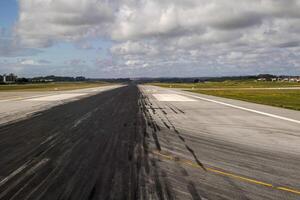 porto, Portogallo oporto op aeroporto pista d'atterraggio foto