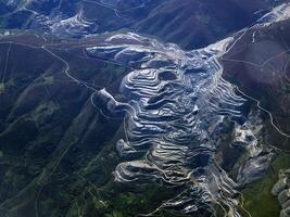 cava grotta fossa aereo Visualizza a partire dal aereo, Portogallo foto