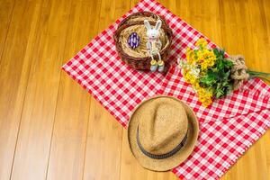 Pasqua eleganza, modello Magia per festivo delizie foto