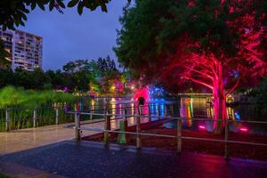 il magico incantata giardini nel roma strada parchi, brisbane, Australia. foto