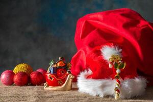sfondo di decorazioni natalizie foto