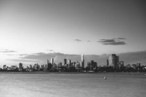 tramonto su st Kilda molo nel melbourne, Australia. foto