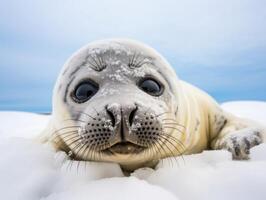 foca nel inverno Paese delle meraviglie foto