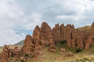 asino altopiano nel tien-shan montagna kazakistan foto