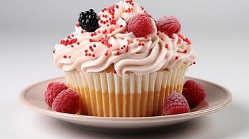 Cupcake crema guarnizione dolce merenda dolce foto