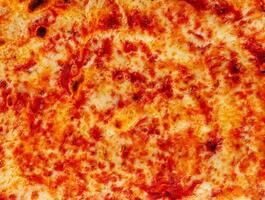 Pizza Margherita superiore Visualizza vicino su foto