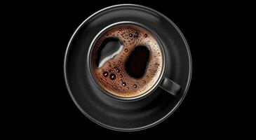 un' tazza di caffè con un' cucchiaio foto