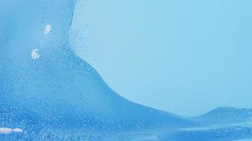Bolle subacquee blu di rendering 3D foto