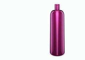 Deep lilla shampoo madreperla in plastica bootle mockup isolato dallo sfondo