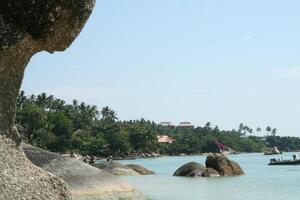 pesca barca, spiaggia, KOH samui isola, Tailandia foto