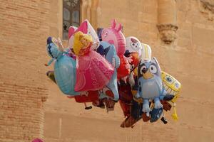 palloncini per il figli, giusto nel vera, almeria, Spagna foto