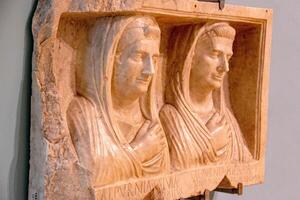 Museo fotografia. antico romano marmo statua. foto