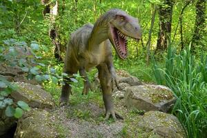 un' dinosauris mostrato nel un' scena a partire dal il giurassico mondo. foto