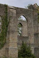 rovinato Chiesa, rovine di un' Chiesa quello era una volta colpito di fulmine nel oude Niedorp, il Olanda foto