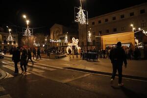 Natale notte nel alicante, Spagna foto