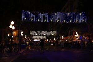 Natale notte nel alicante, Spagna foto