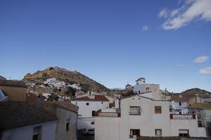 Visualizza al di sopra di il villaggio Lubin, almeria, Spagna foto
